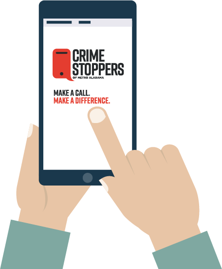 Crime stoppers make a call graphic art