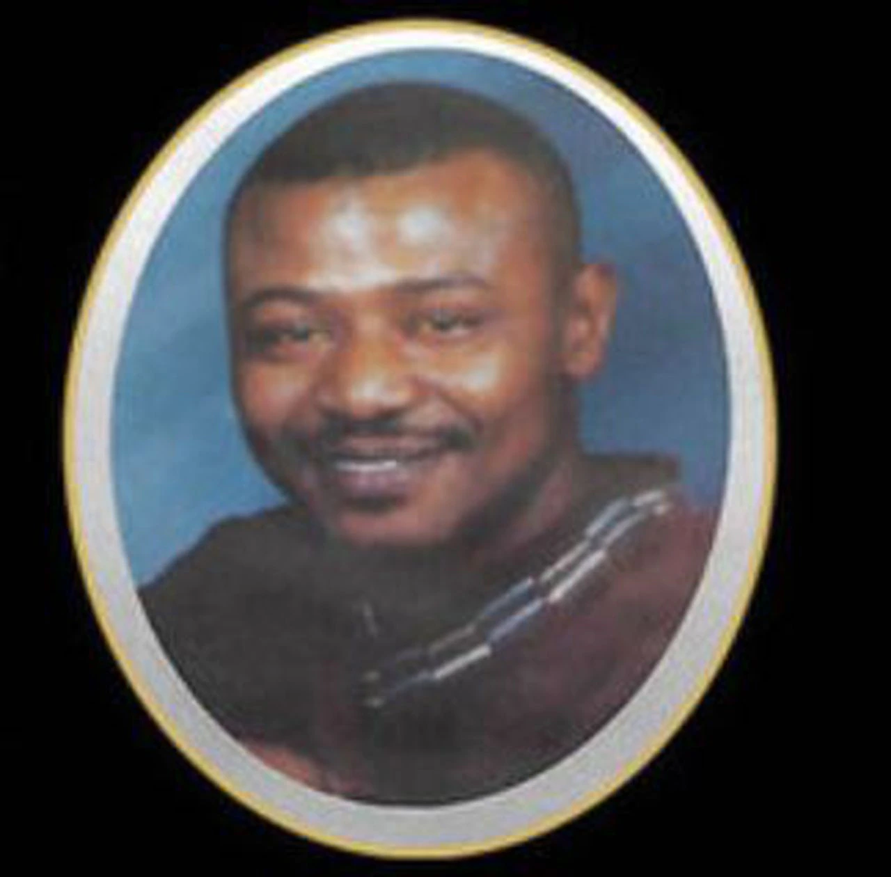 Frame image of a man smiling at camera